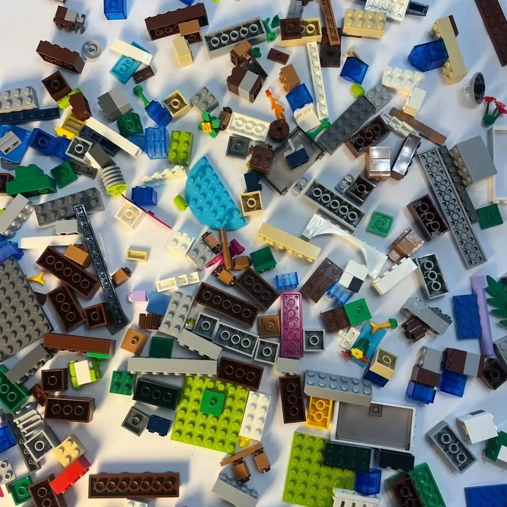 LEGO Bulk Lot of Assorted Bricks & Pieces Mixed Colors Genuine Building Blocks